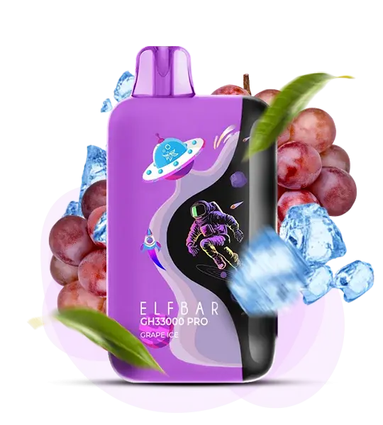 Elf Bar GH 33000 Pro Grape Ice (Виноград лед) - 🍇 Виноград + 🧊 Лед - купить в Украине с доставкой