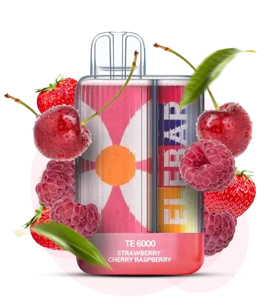 Elf Bar TE6000 Strawberry Cherry Raspberry (Клубника вишня малина)