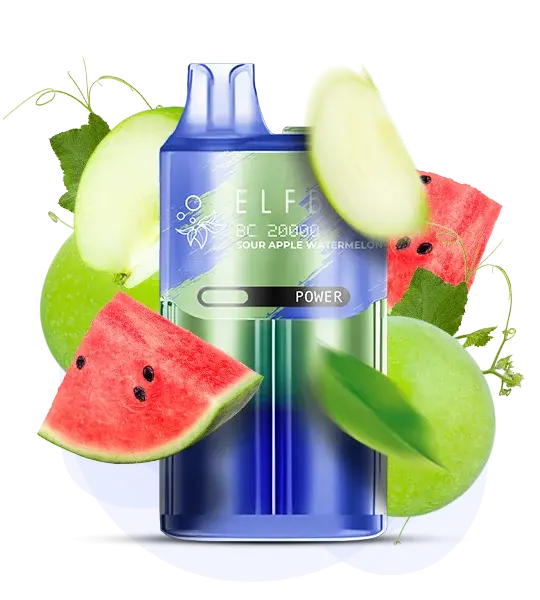 Elf Bar BC20000 Sour Apple Watermelon (Кислое яблоко арбуз)